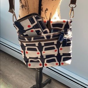 Adorable cross body purse and wallet